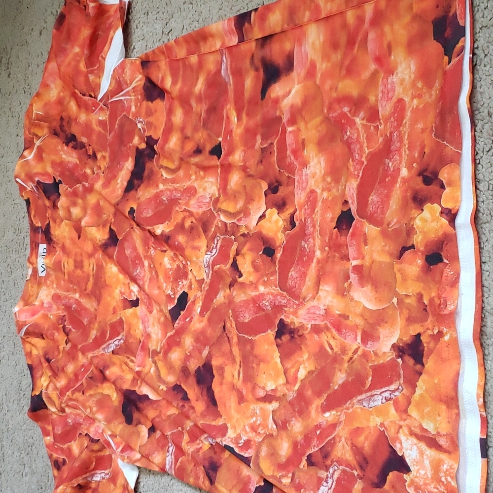 Bacon shirt vivid size large